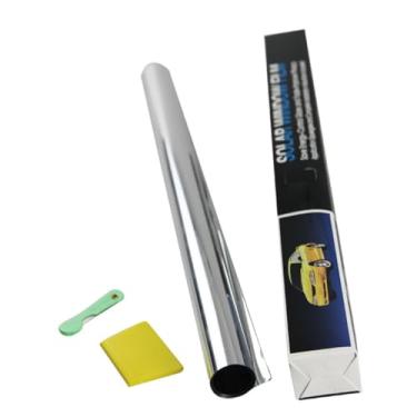 Imagem de Película Adesiva Insulfilme 75cm X 3 Mts Prata Espelhado.