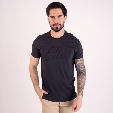Imagem de Camiseta Ellus Cotton Maxi Classic Chumbo-Masculino
