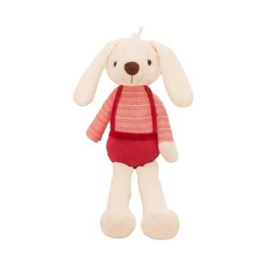 Imagem de Brinquedo De Coelho De Pelúcia Macio De 40cm, Boneco Calmante Para Cri