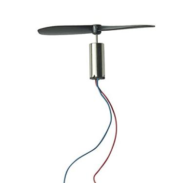 Imagem de 2 peças elétricas giratórias = 1 par de helicóptero RC DC acionador de partida eletrônico, hélice eletrônica sem núcleo, DC 3,7V 48000RPM aeronave brinquedo Hobby Upgrade