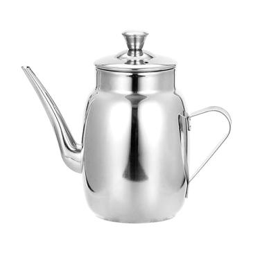 Imagem de Aqur2020 Lata de óleo de Aço Inoxidável, Dispensador de Condimentos à Prova de Vazamento para Cozinha, Pote de óleo Portátil para Vinagre de Molho de Soja, Piquenique Compacto de (300ml)