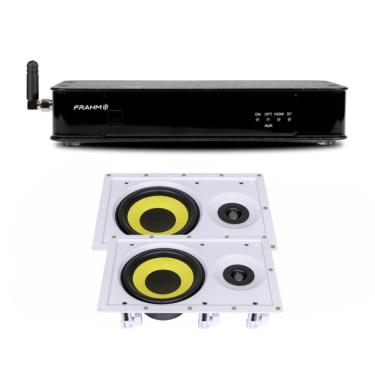 Imagem de Kit Rd HDMI TV G3 Amplifier Frahm + 2 Caixas de Embutir Ci6R Plus