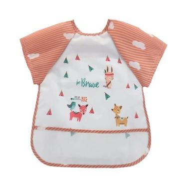 Imagem de Babadores Impermeáveis De Manga Longa Para Bebês, Avental Infantil Em 