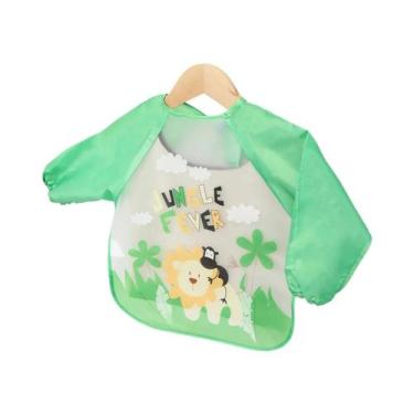 Imagem de Babadores Impermeáveis De Manga Longa Para Bebês, Avental Infantil Em 