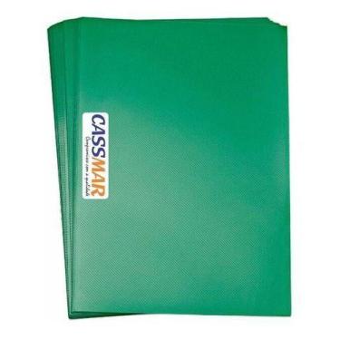 Imagem de Capa Para Encadernação A4 Verde Bandeira Line Pp 0,30 100un - Cassmar
