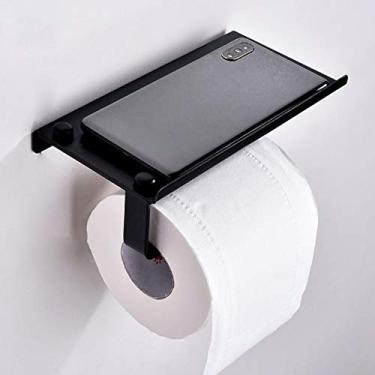 Imagem de Suporte de Papel Toalha Alumínio Espacial em Parede para Casa com Prateleira Armazenamento Banheiro Toalete Hotel Cozinha Locais Públicos