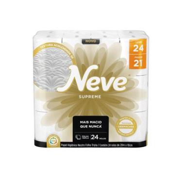 Imagem de Papel Higiênico Folha Tripla 20m Leve 24 Pague 21 Neve