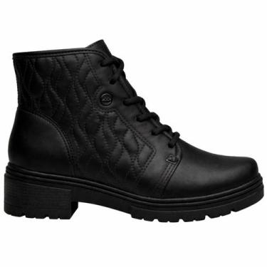 Imagem de Bota Coturno Feminina Dakota Tratorada com Cadarço D2732 Cor:PretoTama