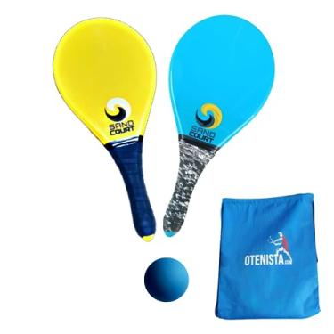 Imagem de KIT 2 RAQUETE DE FRESCOBOL POLÍMERO MAIS GYENSECK E 02 BOLAS