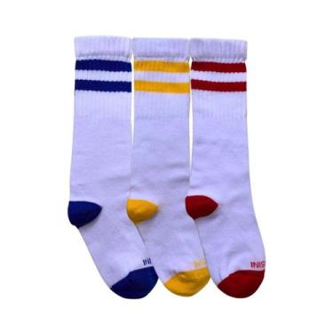 Imagem de Kit 3 Pares Meia Cano Longo 3/4 Cool Escola Órtese Cor:450Tamanho:21-2