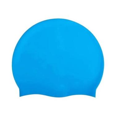 Imagem de Touca De Natação Unissex De Silicone, Chapéu De Natação Elástico À Pro