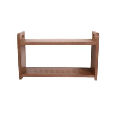 Imagem de CFGH6FDF Records Rack minimalista de madeira para CDs, conjuntos de chá, prateleira de armazenamento de livros com alça a céu aberto, álbum livro