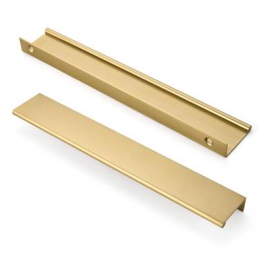 Imagem de Champagne Bronze Finger Puxa 10, pacote de 8 polegadas, para gaveta de