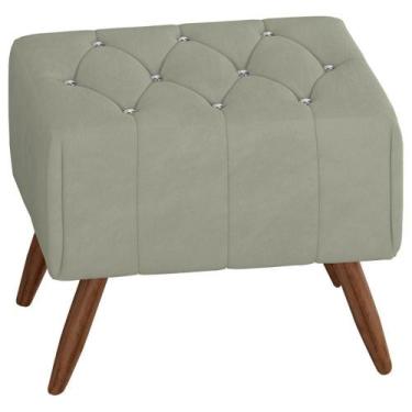 Imagem de Puff Puf Para Sala Pes Madeira Trit Veludo Sl 940 Peer Sl 940 - PERFAN