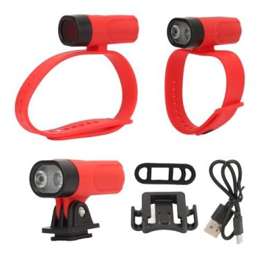 Imagem de SIWOTED 3 unidades de pulso recarregável USB Banda tocha luz de tornozelo de pulso lanterna capacete de bicicleta luz tocha lâmpada de corrida noturna ao ar livre para ciclismo