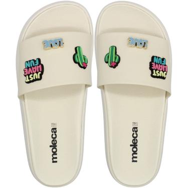 Imagem de Chinelo Slide Moleca Napa Turim Apliques Feminino