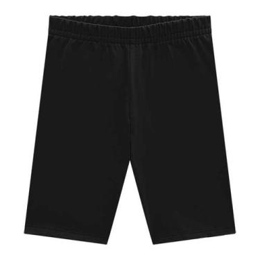 Imagem de Shorts Ciclista Kyly Infantil Menina Liso 2 Cores Confortavel Escolar 