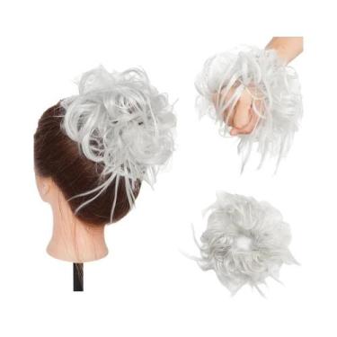 Imagem de Coque De Cabelo Feminino Desgrenhado E Volumoso, Sintético Ondulado, T