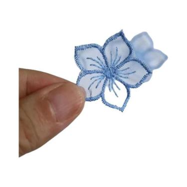 Imagem de Apliques De Malha Em Formato De Flor (10 Peças) Para Roupas, Chapéus, 