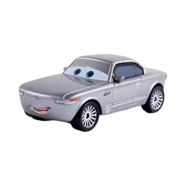 Imagem de Carro De Brinquedo Diecast Azul Lightning McQueen 155 Disney Cars Pixa