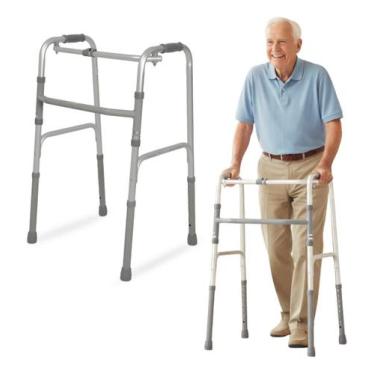 Imagem de Andador Adulto Idoso 2 Barras Ortopedico Hidrolight 130kg