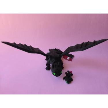 Imagem de Banguela articulado, como treinar seu dragão, Furia da Luz brinquedo -