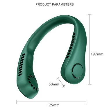 Imagem de Mini Ventilador De Pescoço Esportivo Com 3 Velocidades