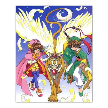Imagem de Cartões de pôster de decoração de parede Captors Sakura Anime Canvas -