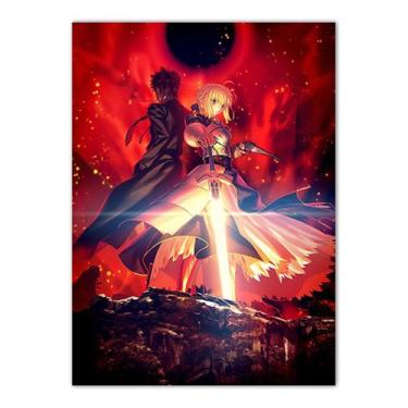 Imagem de Pôster de pintura de parede em tela Fates Grands Orders Anime - yiweis