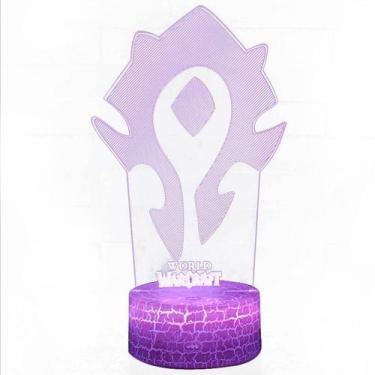 Imagem de Luz noturna: LED 3D que muda a cor do World of Warcraft para crianças 