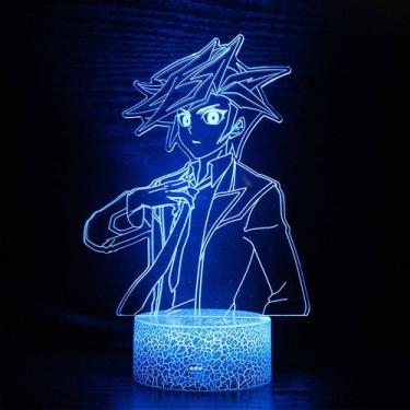 Imagem de Luz noturna LED 3D que muda de cor Yu Gi Oh Yugis Mutos Kids - yiweisa