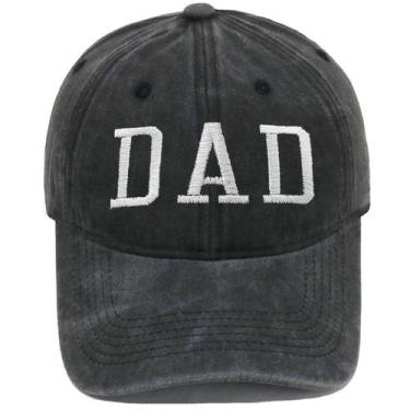 Imagem de Boné de beisebol, chapéu liso de algodão lavado com bordado DAD - Yiwe