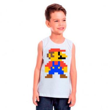 Imagem de Camiseta SUPER MARIO BROS LUIGI Games Jogos Moda Infantil Roupa Crianç