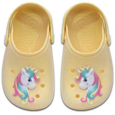 Imagem de Sandália Babuche Infantil Menina Unicórnio Leve Macio 12.37-Feminino
