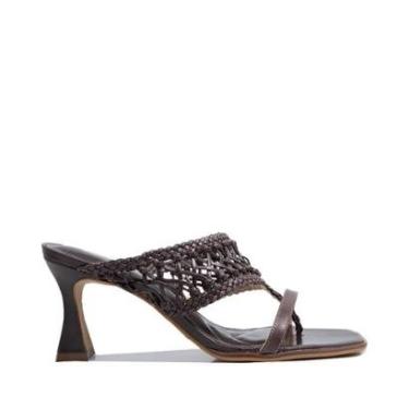 Imagem de Tamanco Cecconello Couro Marrom-Feminino