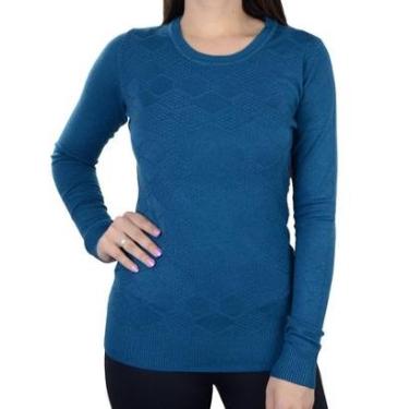 Imagem de Blusa Feminina Facinelli By Mooncity Tricot Azul - 651017-Feminino