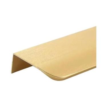 Imagem de Puxadores Ocultos De Alumínio Em Preto, Dourado E Cinza Para Armários 