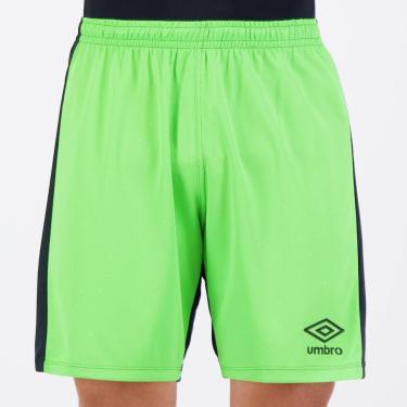 Imagem de Calção Umbro Raptor Preto e Verde-Masculino
