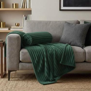 Imagem de Manta Casal Microfibra Canelada Soft 2,00m X 1,80m Cobertor Macio Avel