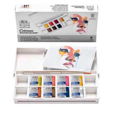 Imagem de Estojo Aquarela Cotman Retrato Portrait Winsor & Newton 8 Cores