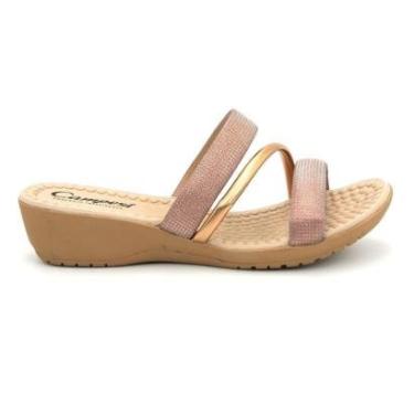 Imagem de Chinelo Campesi CP083 Salto Anabela Joanete Conforto Feminino-Feminino
