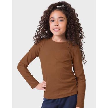 Imagem de Blusa Canelada Térmica Moda Branco Elegante Dia a Dia Frio Inverno - Feminino 12 a 18 anos-Feminino