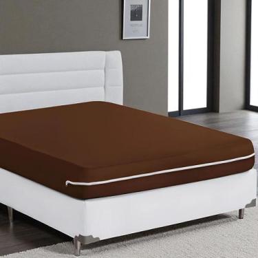 Imagem de Capa Para Colchão Casal Padrão Com Zíper Malha Gel Várias Cores - BOB 