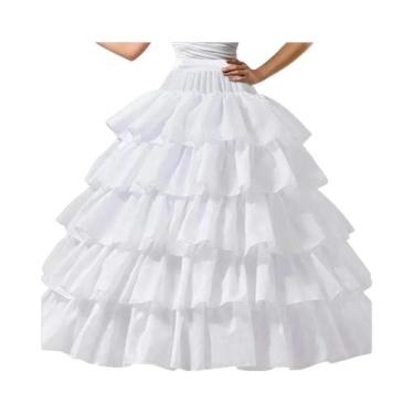 Imagem de Saia De Tule Larga E Volumosa Com 4/6/8 Camadas Para Vestido De Noiva 