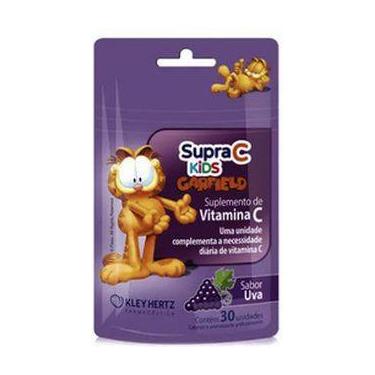 Imagem de Supra C Kids Suplemento de Vitamina C Para Crianças em Goma Sabor Uva 