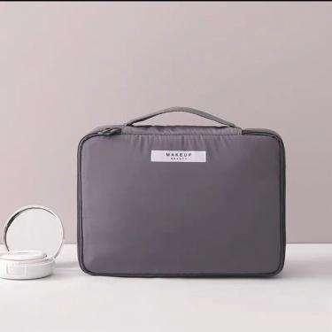 Imagem de Bolsa Cosmética OEM à Prova D'água Multifuncional Portátil 23cm X 16cm X 8.5cm Cinza Feminina