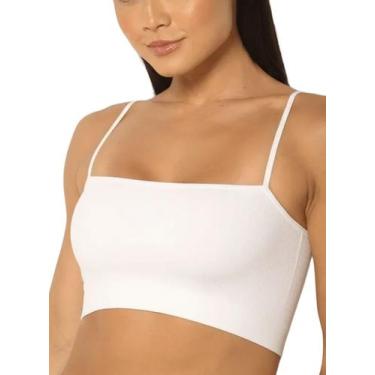 Imagem de Top Alças Finas Trifil C04094 Feminino Canelado Sem Costura Microfibra