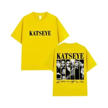 Imagem de Camisetas Gráficas Katseye De Estilo Coreano Vintage, Tamanho Grande, 
