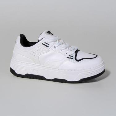 Imagem de Tênis Casual Via Marte 22500701 Branco, Branco, Preto, 36