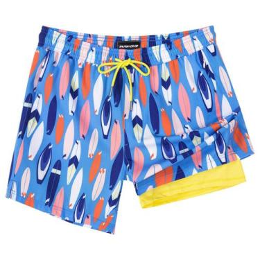Imagem de Calções de banho SURF CUZ 5" Quick Dry com bolsos com zíper